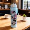 750 ml Wasserflasche Cartoon K-Pop Dämonenjäger Bedruckt Große Kapazität Trinkbecher Tragbar Outdoor-Sport Wasserbecher Kinder Geschenk