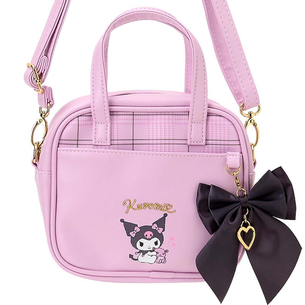 Sanrio Kuromi Mini Boston Bag with Shoulder Ages 3 and 248177 Strap, Up,