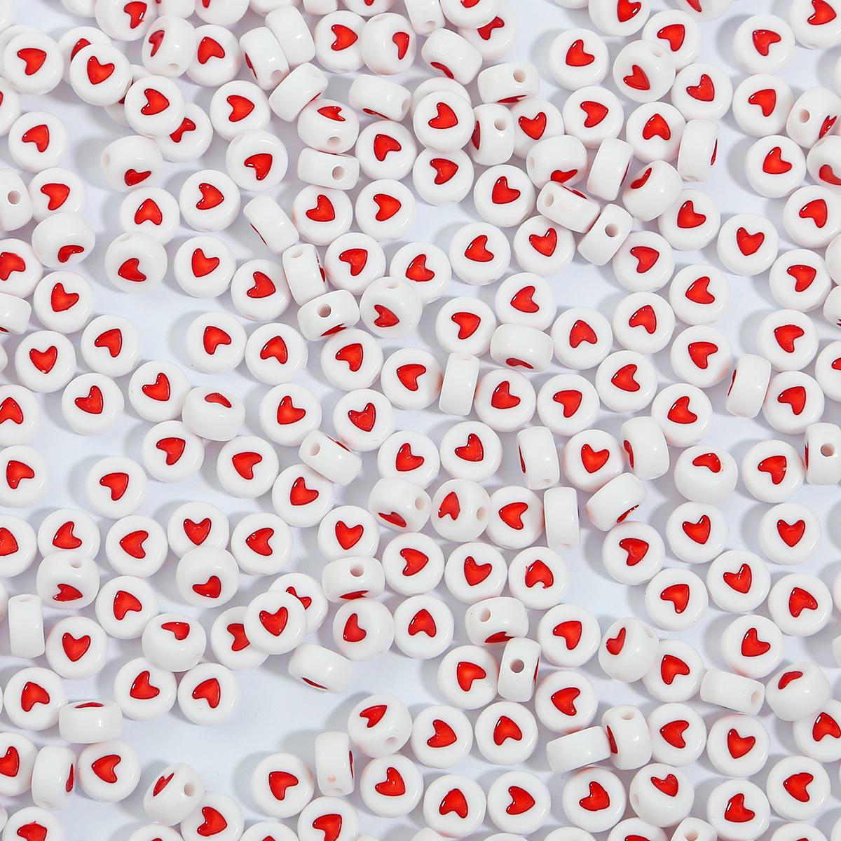 

Акриловые бусины-сердечки ручной работы для браслетов DIY - Детские развивающие аксессуары для россыпи