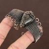 Labradorite Handmade Copper Wire Wrap Bangle Adjustable A7t11