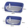 Dog Potty Tray with Grid Easy to Clean Indoor Toilet Keeps Paws Dry Puppy Training Pad Holder