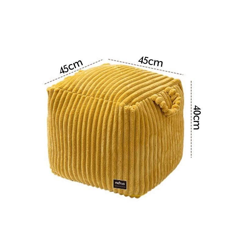 Saco de Armazenamento de Roupas de Brinquedo Antigo Sofá Preguiçoso Sem Enchimento Puff Capa para Puff Puff para Pés Tatami Futon Almofada Sem Enchimento 45x45x40cm