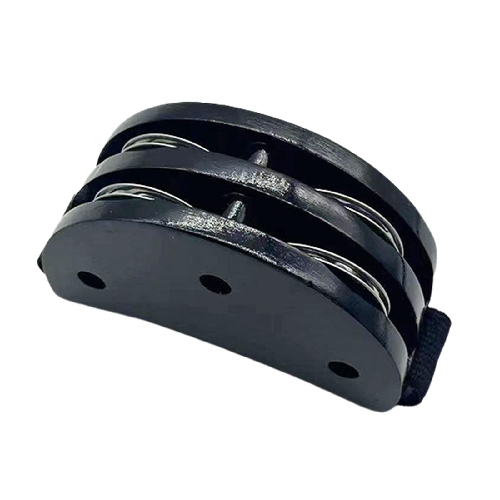 

Foot Tambourine Percussion Foot Shaker Instrument with Steel Bells Rhythm Instrument for Party Drum & Guitar Playing 1 чорний