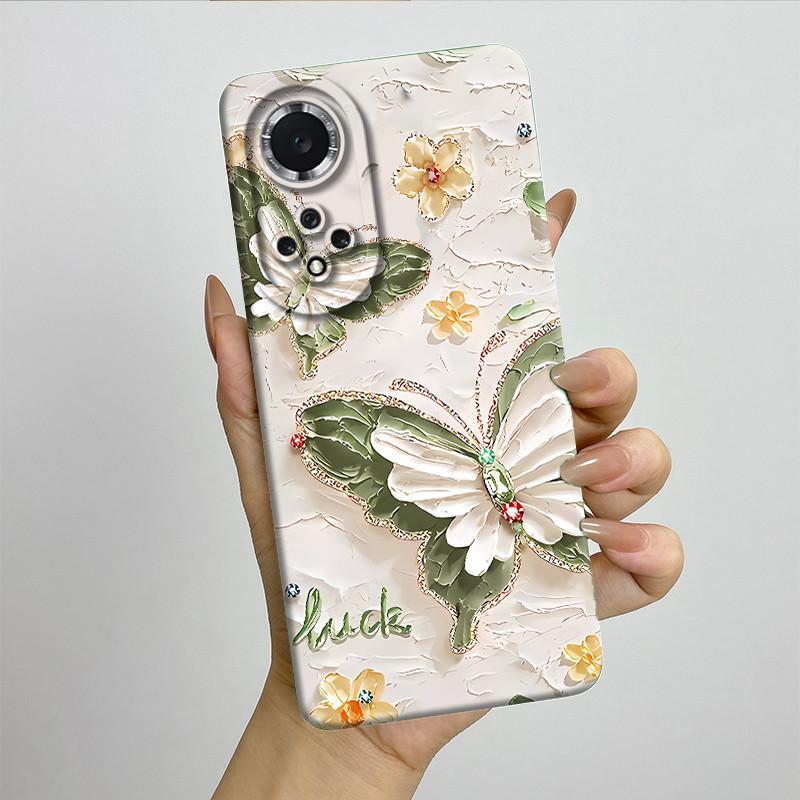 For Huawei Nova 9 / Honor 50 Phone Case NAM-LX9 NTH-NX9 Soft Silicone Sweet Painted Protective Back Cover Cute Printed Casing