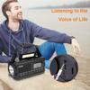 10000mAh Emergency Hand Crank Radio 4 Ways Powered Portable Emergency Radio Reading Lamp Headphone Jack SOS for Outdoor Survival