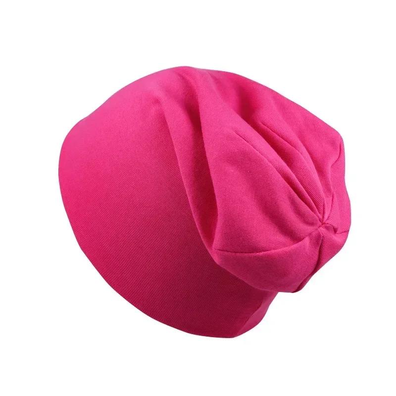 0M-4Y New Baby Street Dance Hip Hop Spring Autumn Hat Scarf for Boys Girls Knitted Cap Winter Warm Solid Color Children