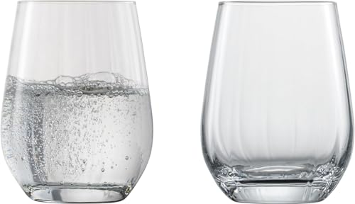ZWIESEL GLAS Shatter-resistant Prisma Tumblers for Water, Mineral Water, and Soft Drinks, All-purpose, Pair of Two, Machine-made (m122331)
