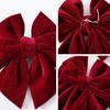 Plush Six-Ear Bow Indoor Christmas Decoration Pendant