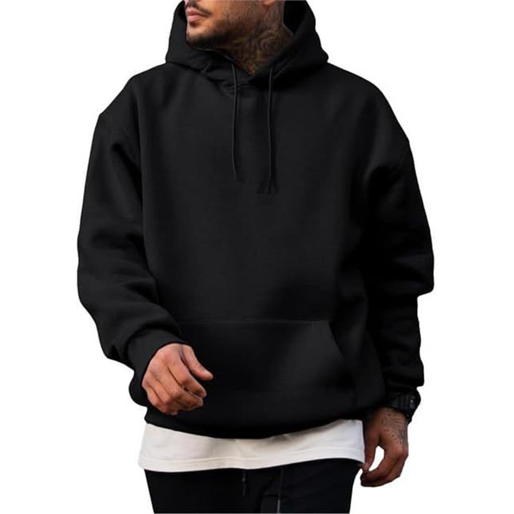 Men's Lined Hoodie Sweatshirt Loose Fit Oversized Casual Pullover