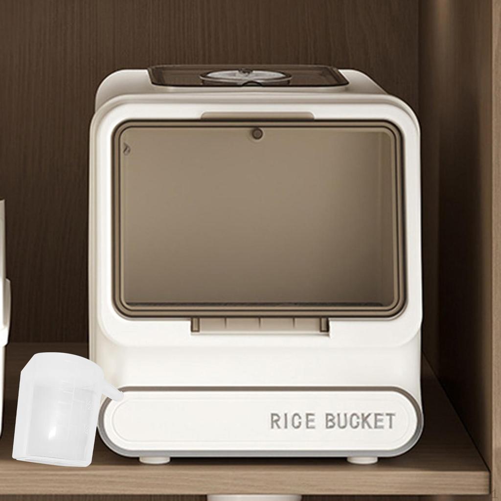 Récipient pour le stockage du riz avec tasse à mesurer, bac alimentaire pour collations et farine