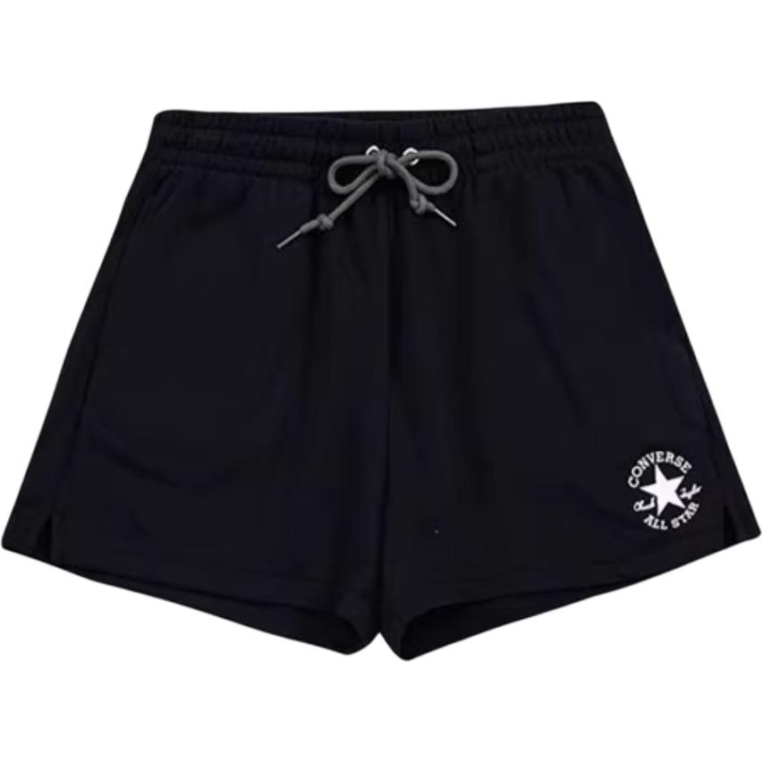 Converse Solid Color Casual Shorts Women s Black Moderate 10024778-A02 XXXL