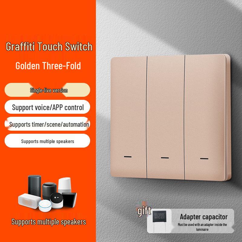 Zhengshang B1 WiFi Smart Switch: Alexa & Google Voice Compatible, EU Standard Panel