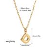 Stainless steel bubble English 26 letter necklace pendant personalized three-dimensional collarbone chain with jewelry