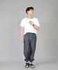 Seinteukeulu Two-Layer Wide Cargo Jogger Pants W2-308J Denim Light Indigo