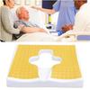 Elderly Butt Cushion T Shaped Opening Triangular Slope Design Pad T Shaped Wheelchair Cushion for Wheelchair Office Car Use