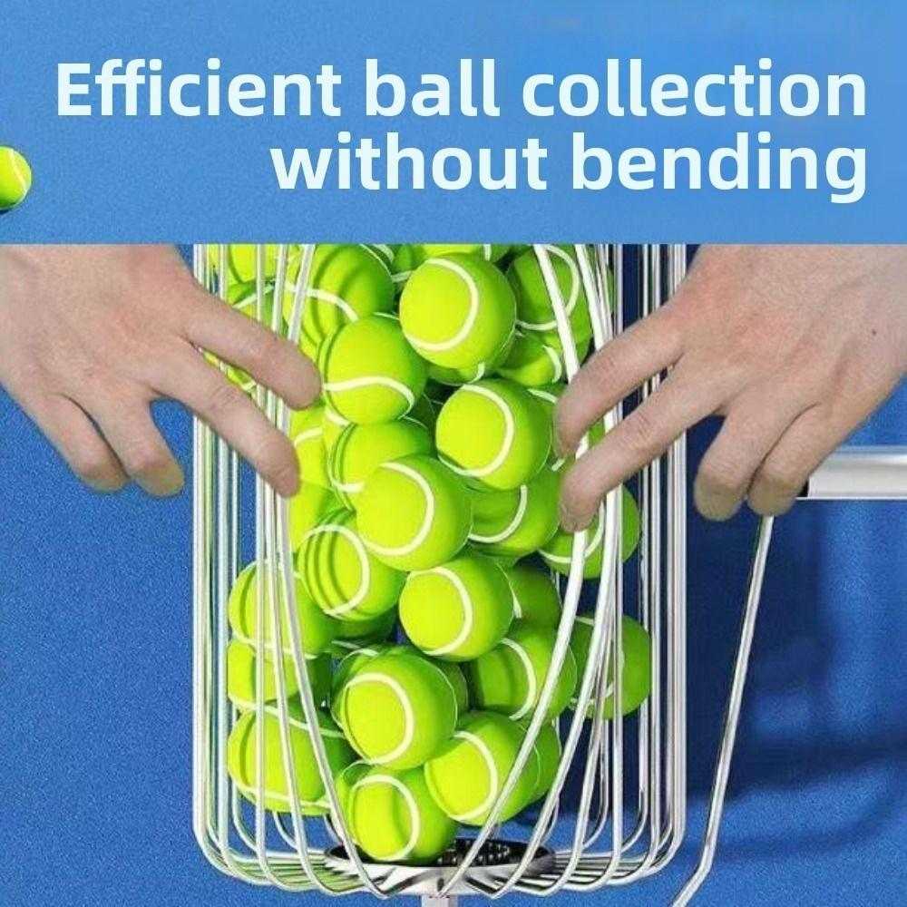 Teleskopischer Ballsammler mit Rollkugel Edelstahl Tennisballsammler Professionelle Nutzung