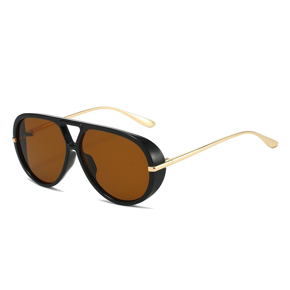 New European and American toad glasses Internet celebrity sunglasses street shot concave shape thin advanced sunscreen sunglasses