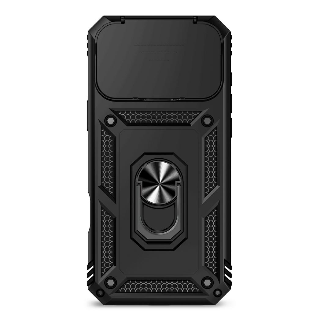 Für iPhone 17 Pro Max Hülle PC+TPU Handyhülle mit Linsenschutz Ständer