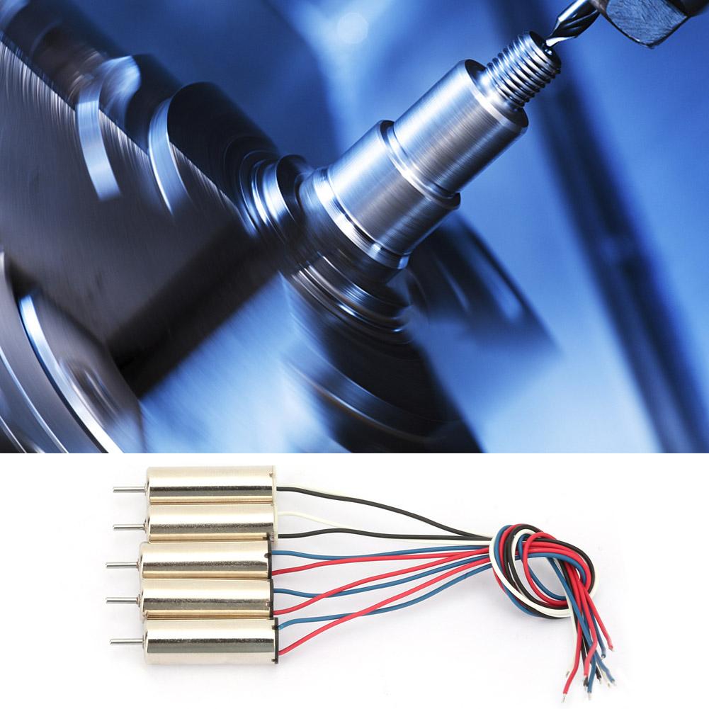 5 Pcs High Speed Large Torsion Coreless 4 Axle Motor 24000rpm Strong DIY Aircraft Motor