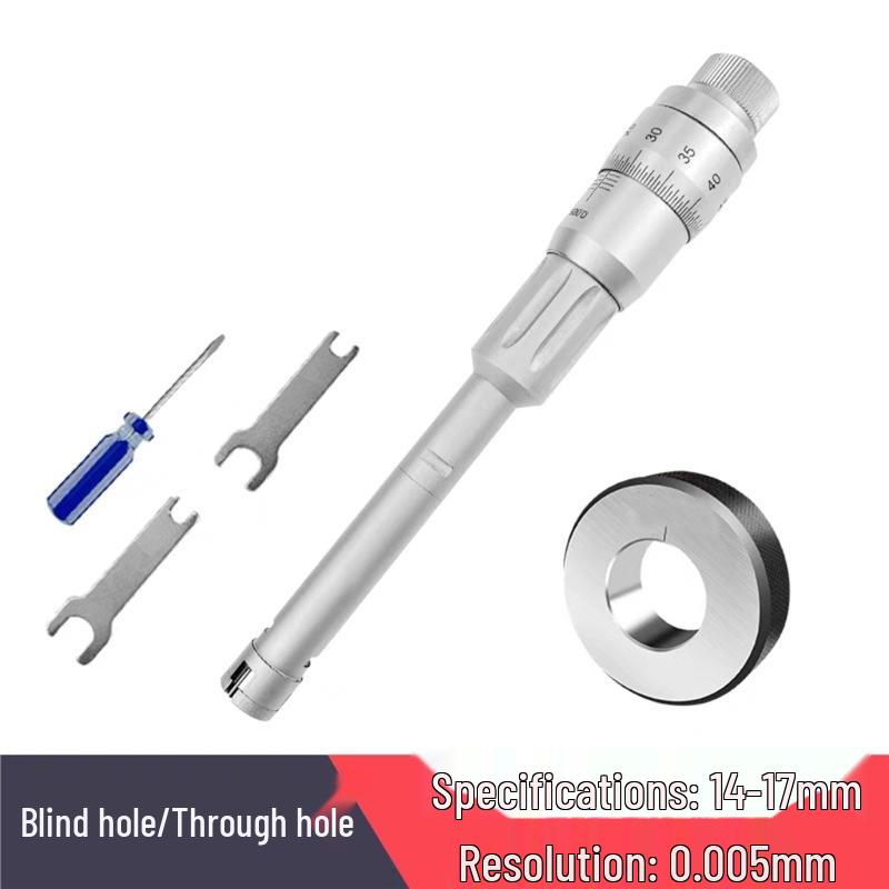 High Precision Three-Point Inside Micrometer, 0.001mm Accuracy for Inner Holes