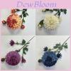 Arreglo Floral Artificial de Dalia Fushou para Decoración de Bodas y Eventos