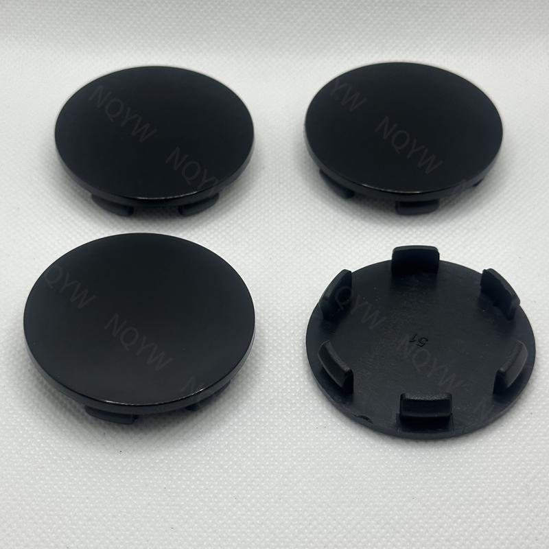 4 buc/lot 51mm capace centrale roți auto ABS fără logo capace roți auto rezistente la praf decorațiuni roți auto accesorii auto exterioare