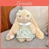 Cute Long Ear Floral Dress Plush Rabbit Doll Toy For Gift Collectors Items