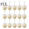 Retro Christmas Baubles with Bows 15Pcs Flocking Ball Hanging Ornaments Bow Decor, Flocked Tree Velvet Balls Bubbles for Holiday Home Decoration,