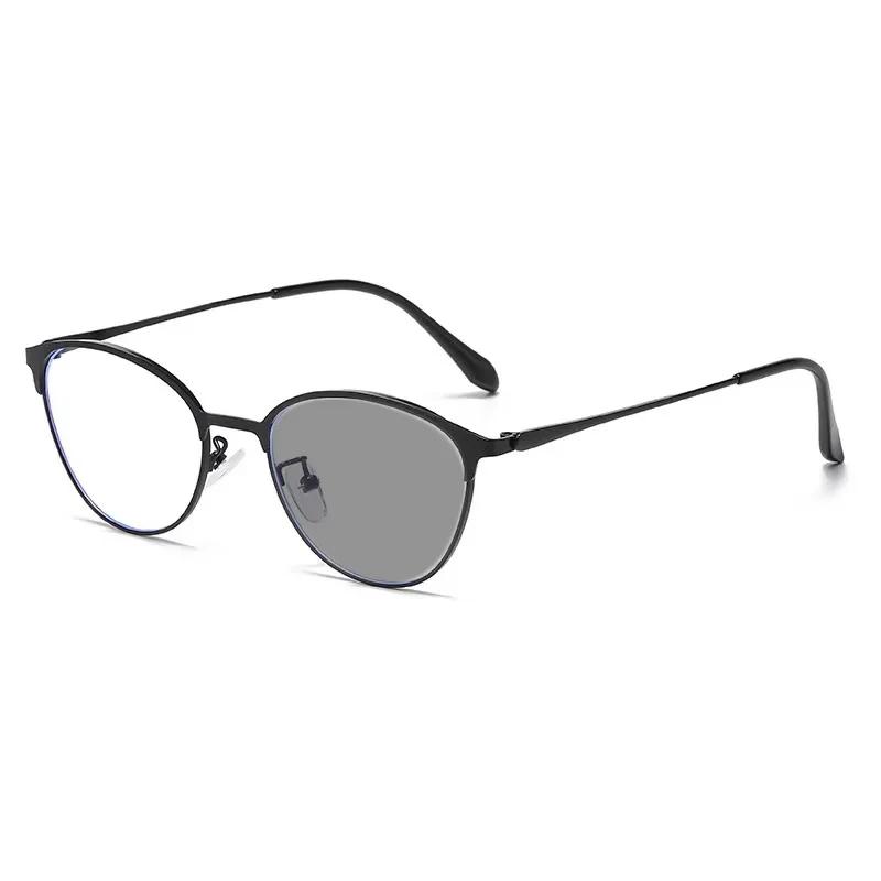 Trendy Women Photochromic Glasses Fashionable Men Cat Eye Minus Diopter Glasses Oval Frame Near Sight Eyeglasses for Ladies