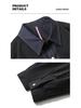 Men's Designer-Style Faux Two-Piece Jacket, Spring/Autumn 2025, Loose Casual Workwear, Trendy Cotton Outerwear.