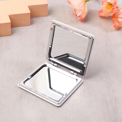Miroir de Maquillage Pliant Portable Double Face Compact Carré de Toilette avec Fonction Loupe pour Utilisation à la Main