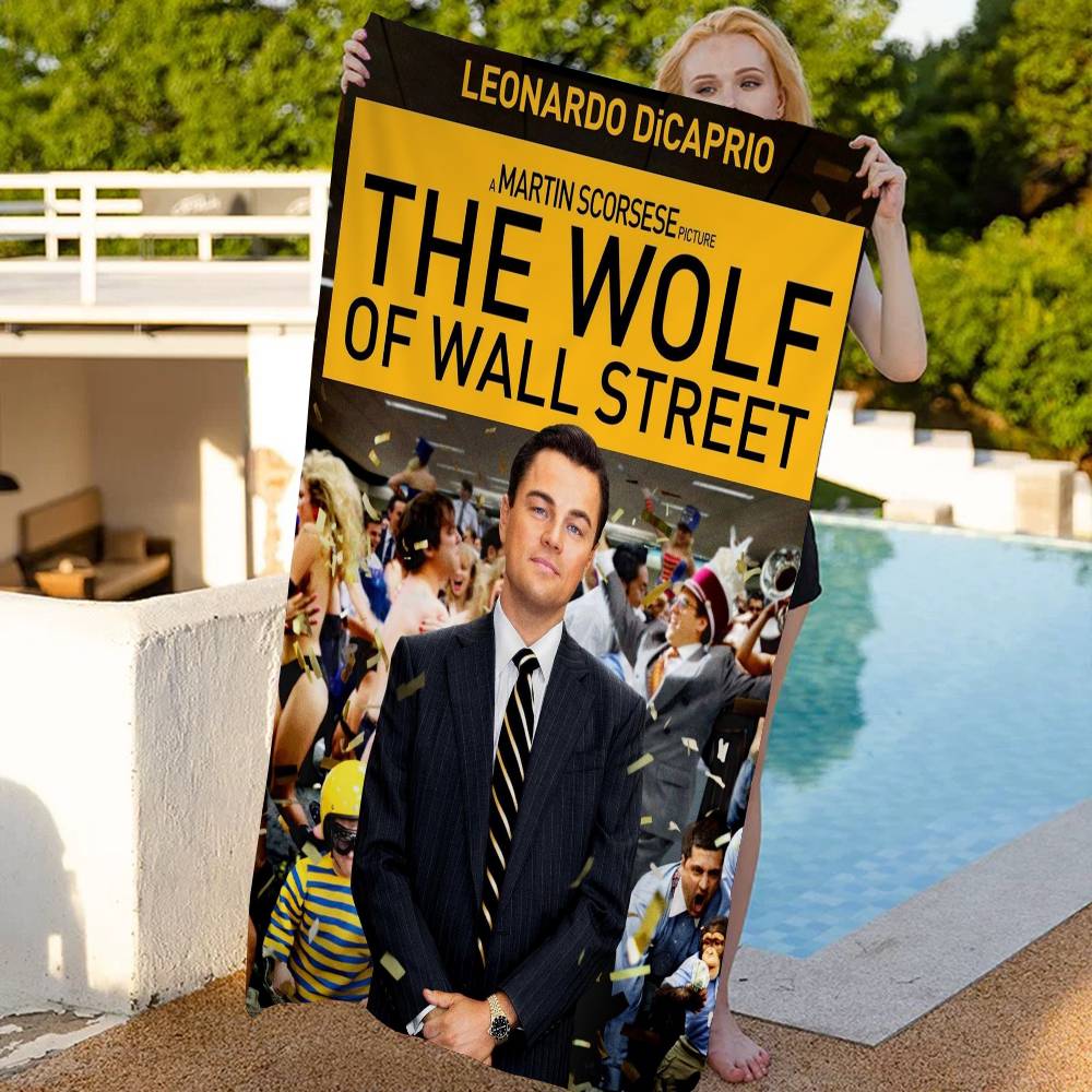 Classic Movie The Wolf of Wall Street Big Microfiber Beach Towels Quick Dry Towel Sand Beach Towels Pool Towel for Travel Yoga