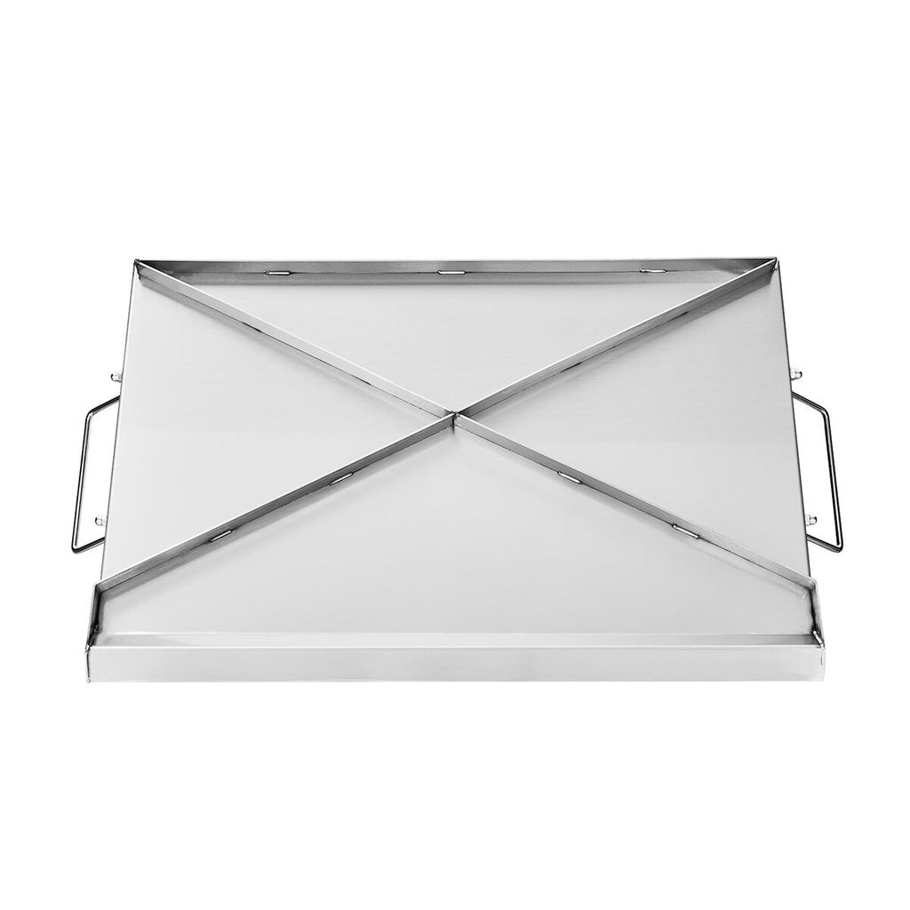 23x16 in Flat Top Griddle Stainless Steel Universal BBQ Grill Pan Cookware