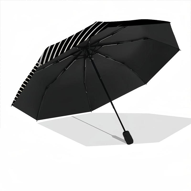1pc Vinyl Records Automatic Folding Umbrella with 8-Rib Windproof Design, Portable Foldable Sunshade Umbrella For Halloween 066