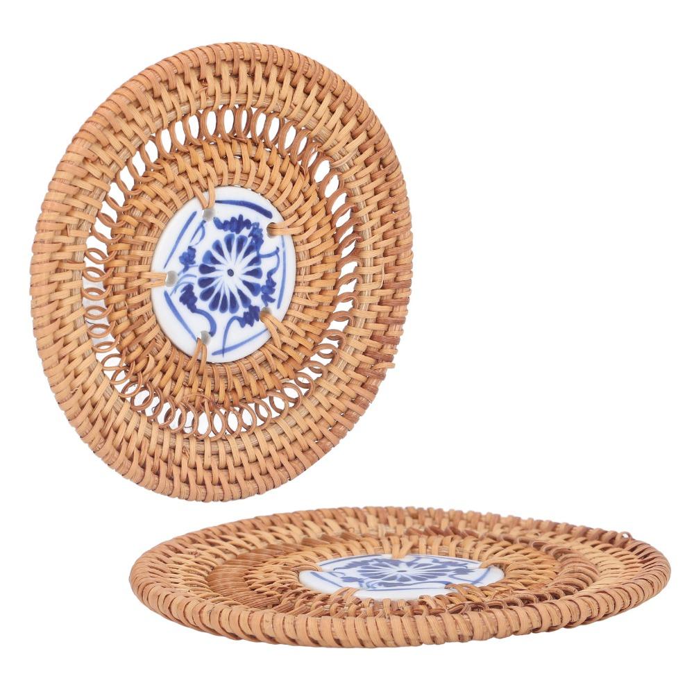 Autumn Vine Tea Set Pad Handcraft Anti Scald Mat Heat Dissipation Coaster Tea Table