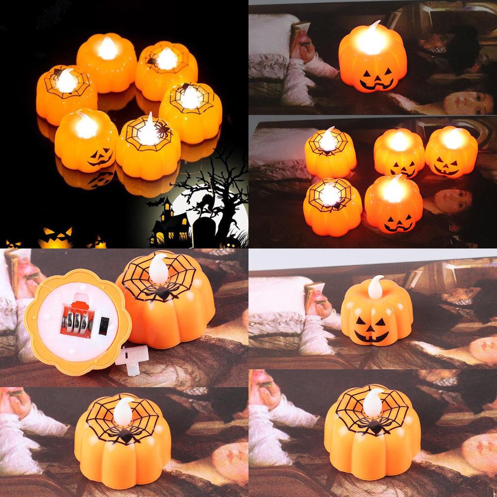 Eye-catching Halloween Pumpkin Led Candles For Festive Birthday And Holiday Gifts