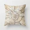 Housses d'oreiller 45x45cm Créatives Texture Bois Marbre Mode Géométrique Coussins Décor de Maison Ferme Canapé Coussins de Jet