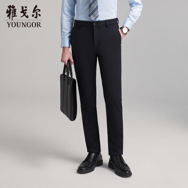 

YOUNGOR Men s Winter Warm Stretch Casual Trousers L (175/80A)