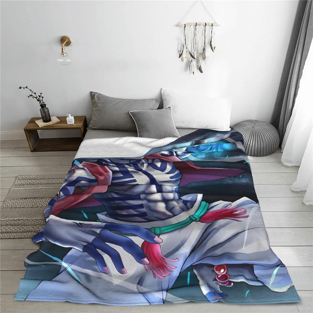 Akaza Anime Super Warm Blanket Kids Plush Throw Blanket Print Home Decor Flannel Bedspread Sofa Bed Cover