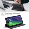 For iPhone 15 Plus Vintage Leather Flip Wallet Case with RFID Blocking Card Slot, Matte Retro Folio Cover for Women Men (4 Colors)