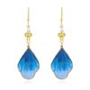 925 Silver Needle Chinese Velvet Flower Enamel Earrings - High-End Women's Qipao Ear Studs
