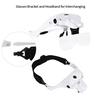 Magnifying Glass Lens LED Light Lamp Visor Head Jeweler Headband Magnifier