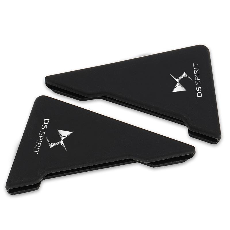 

2 шт. Захисна наклейка на кут краю дверцят автомобіля, емблема, аксесуари для Citroen C2 C3 C4 C5 C6 C1 DS3 DS4 DS5 DS7 Xsara Berlingo Saxo Picasso DS чорний