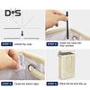 Laundry Storage Bag with Ergonomic Handle Foldable Design Dustproof Large Capacity Clothes Organization Laundry Basket