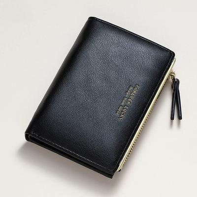 Dames Korte Portemonnee Ultradunne PU Leer Clutch Rits Muntzakje Mini Geldbuidel Meisjes Klein Schattig Roze Kaarthouder