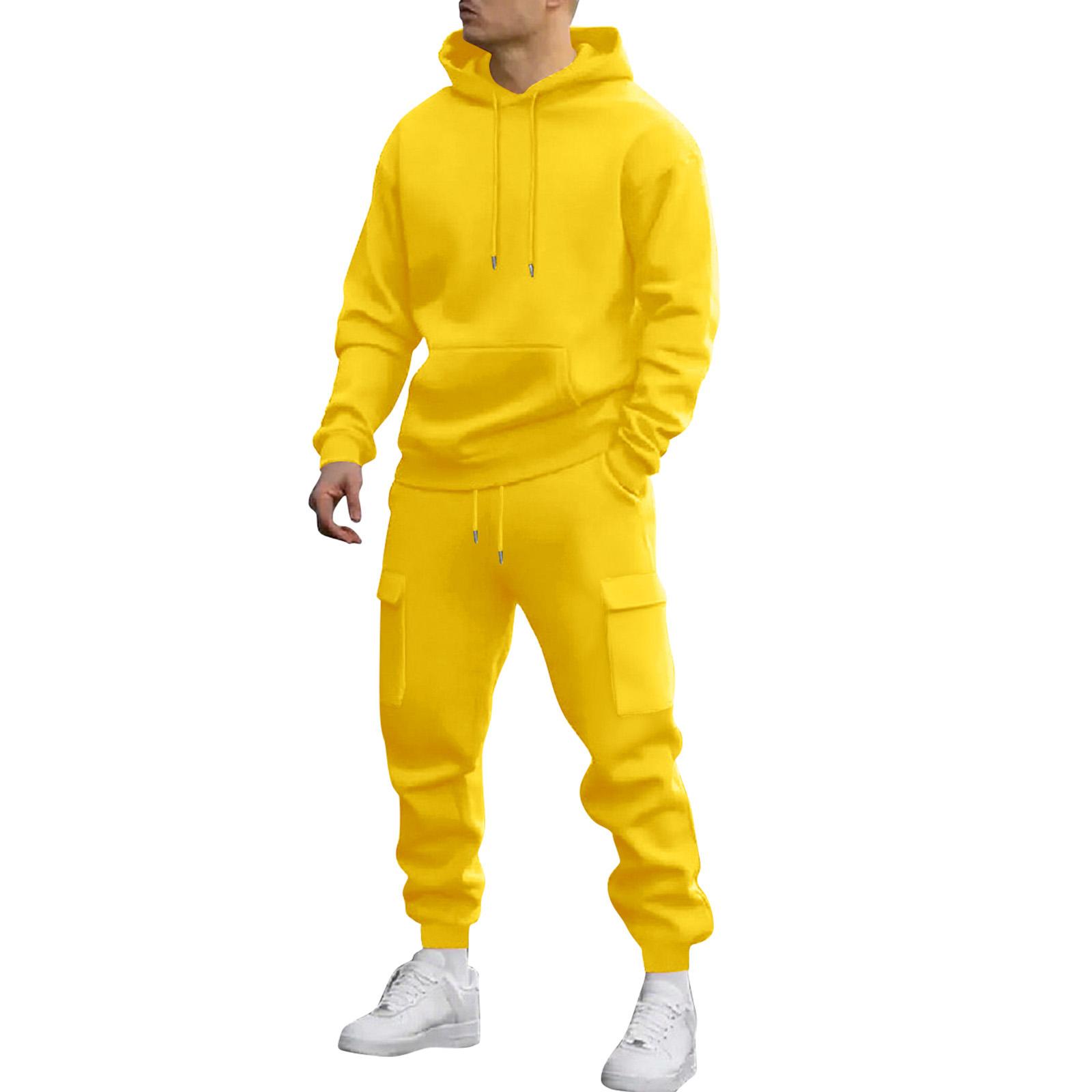 

Men s Sweatshirt Suit Men s Solid Color Casual Sports Suit Sweatshirt Suit XL