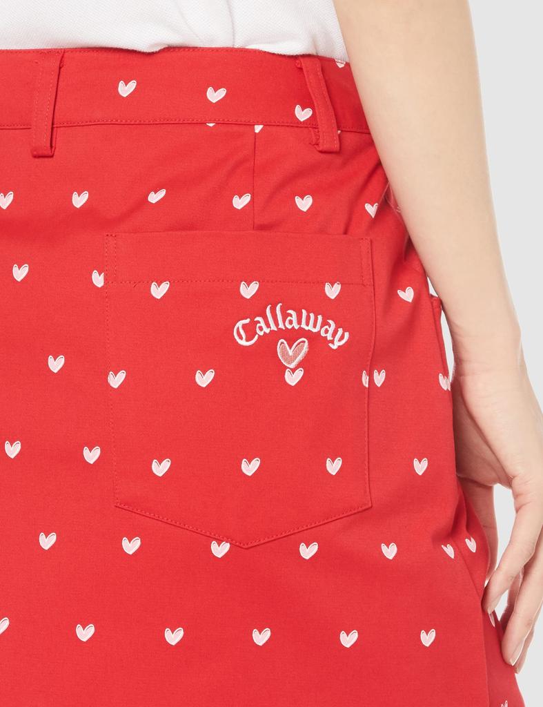 Callaway Heart Print Stretch Skirt Golf C23128221 L Women's / / 1101_Red