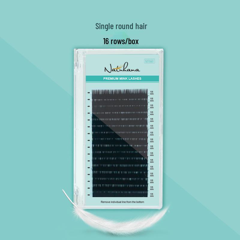 NATUHANA Silk Protein Mink-Like Soft Round False Eyelashes