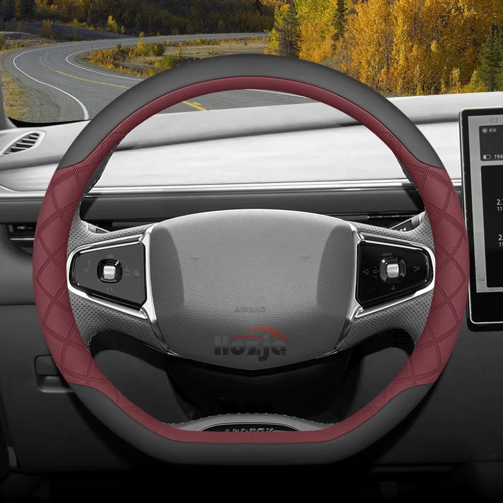 Leather Car Steering Wheel Cover for Jaecoo J7 J8 J5 7 5 8 2025 2026 Accessories
