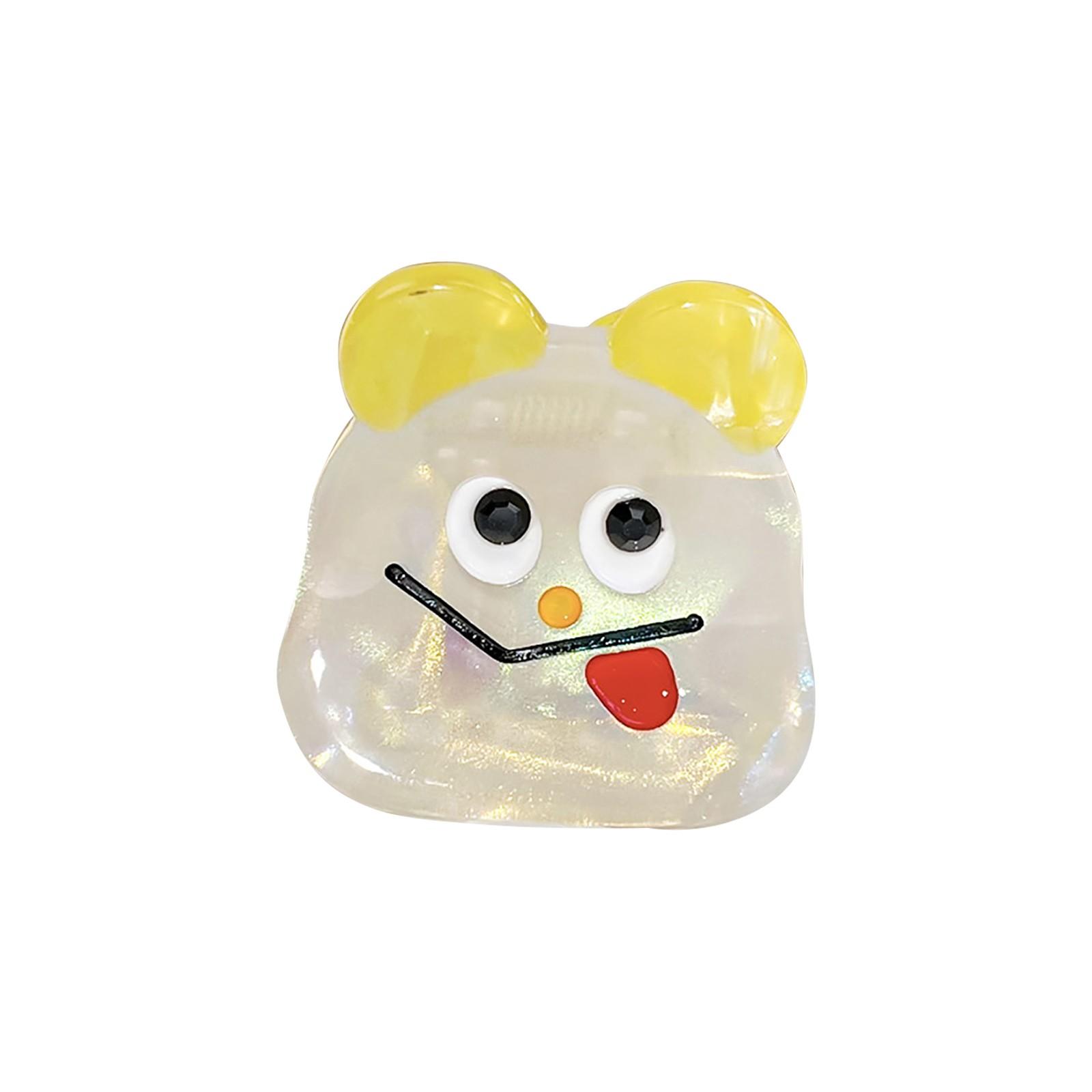 

Ацетатный зажим для волос, мультяшная милая заколка для волос, забавная заколка для волос, зажим для волос, аксессуары для волос, головной убор One Size